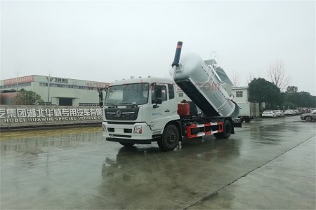 東風(fēng)天錦8-12方污泥運(yùn)輸車(chē) 全密封防腐蝕罐式結(jié)構(gòu)免征購(gòu)置稅